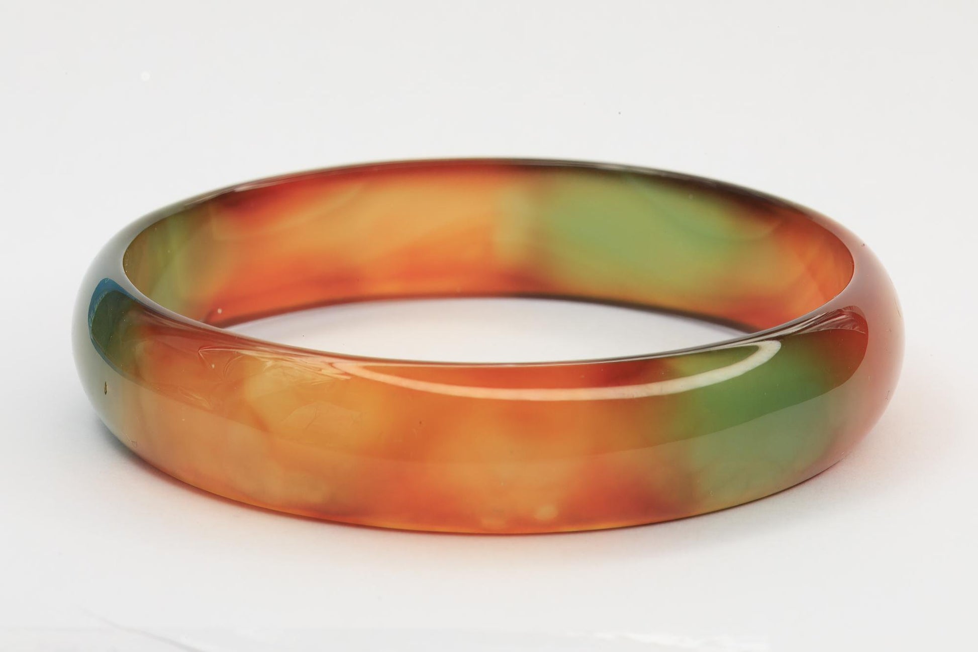 Multicolored Agate Bangle