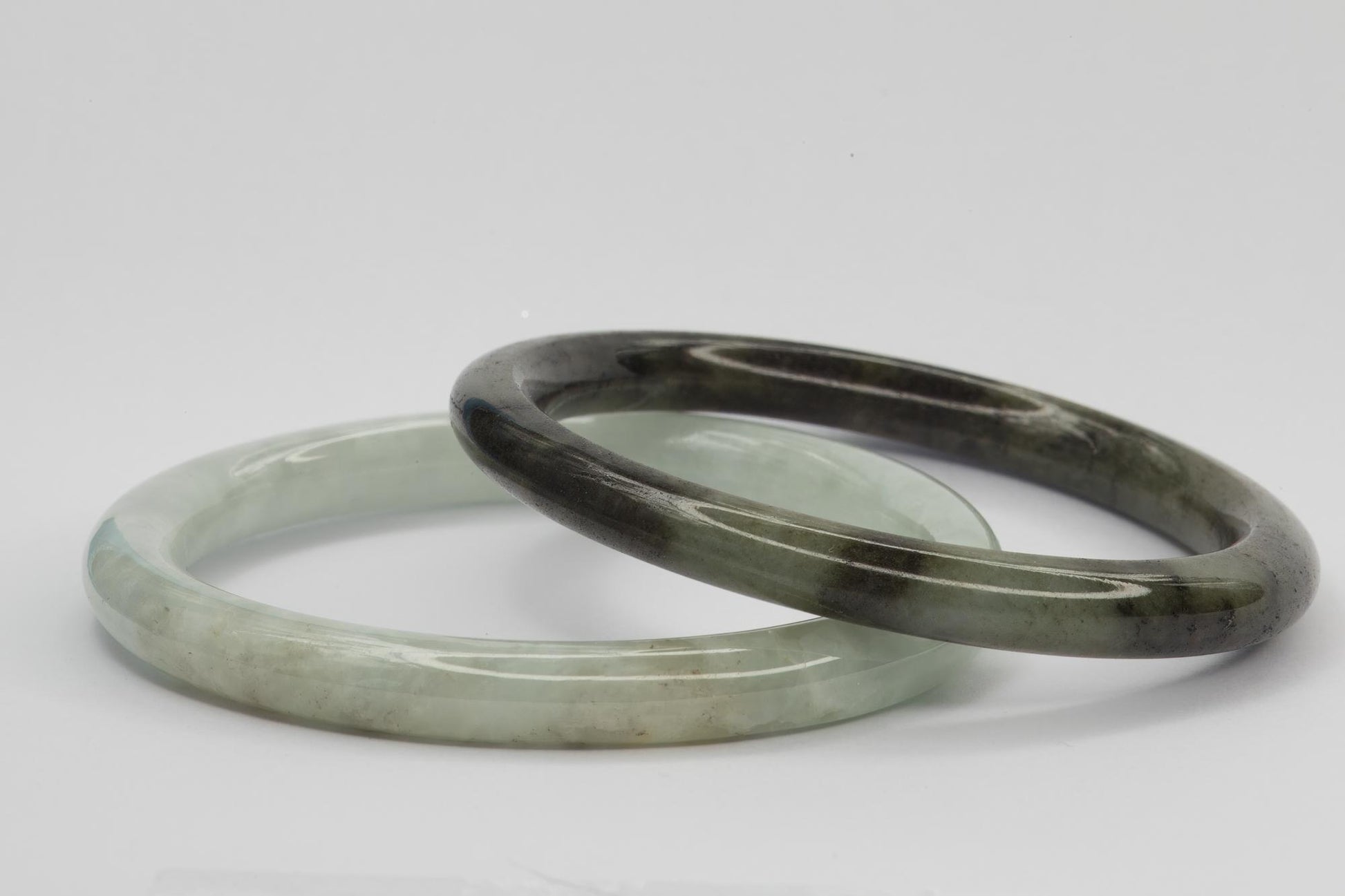 Pair of Jadeite Jade Bangle Bracelets