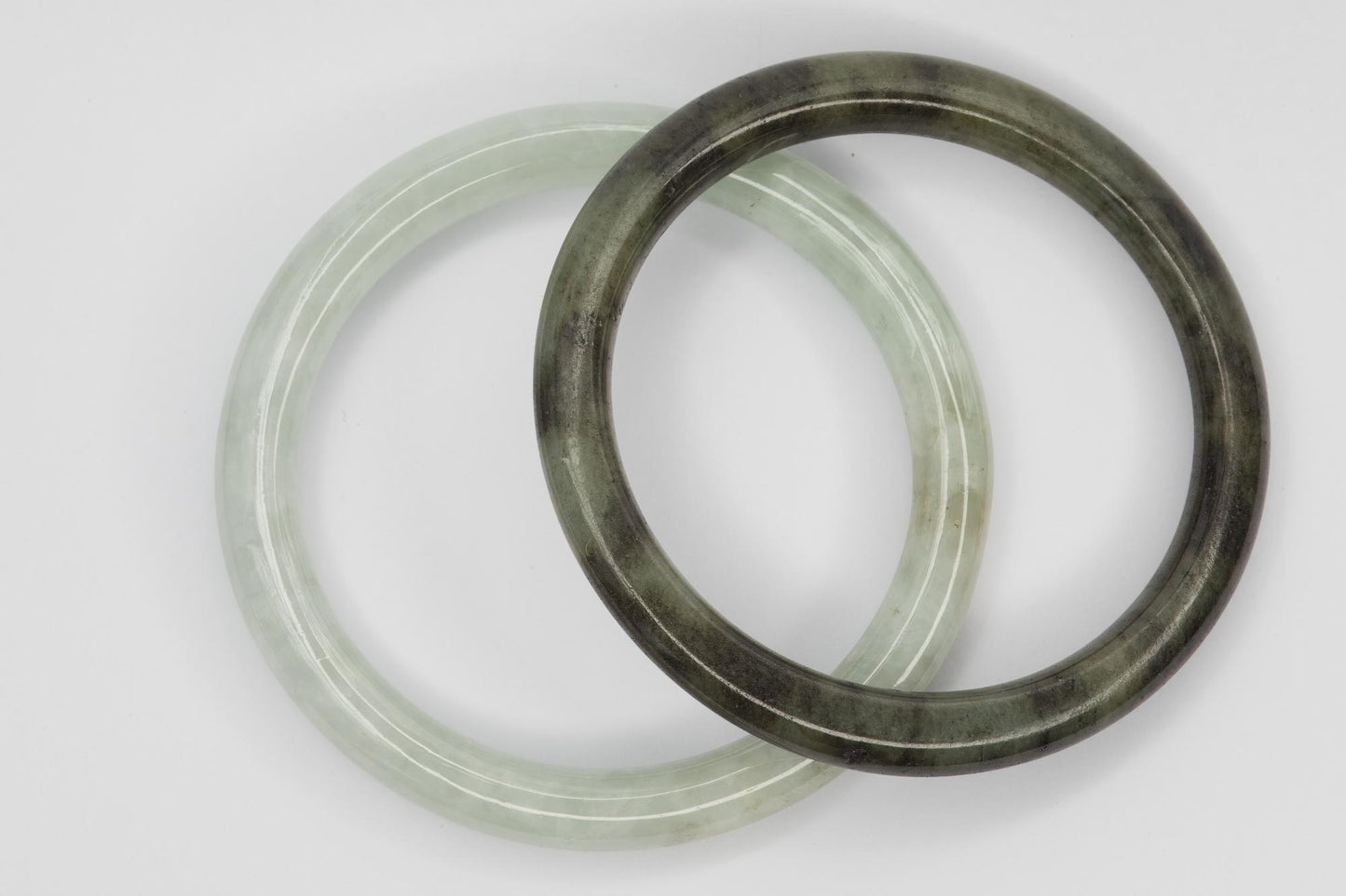 Pair of Jadeite Jade Bangle Bracelets