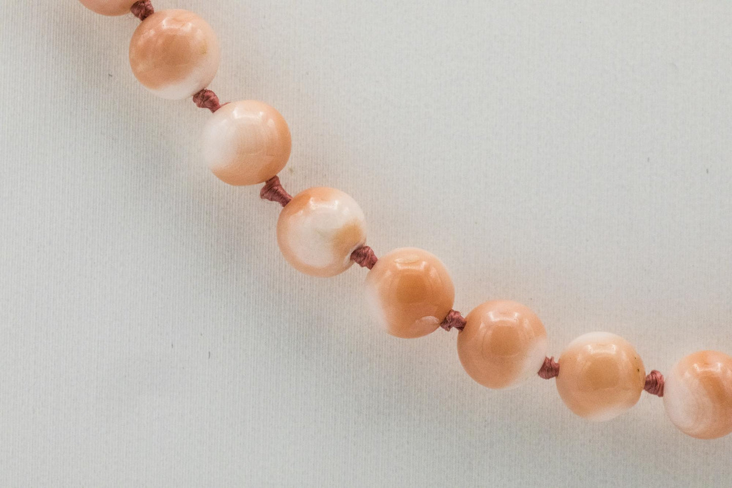 Beautiful Coral Beaded Necklace with 14K Clasp