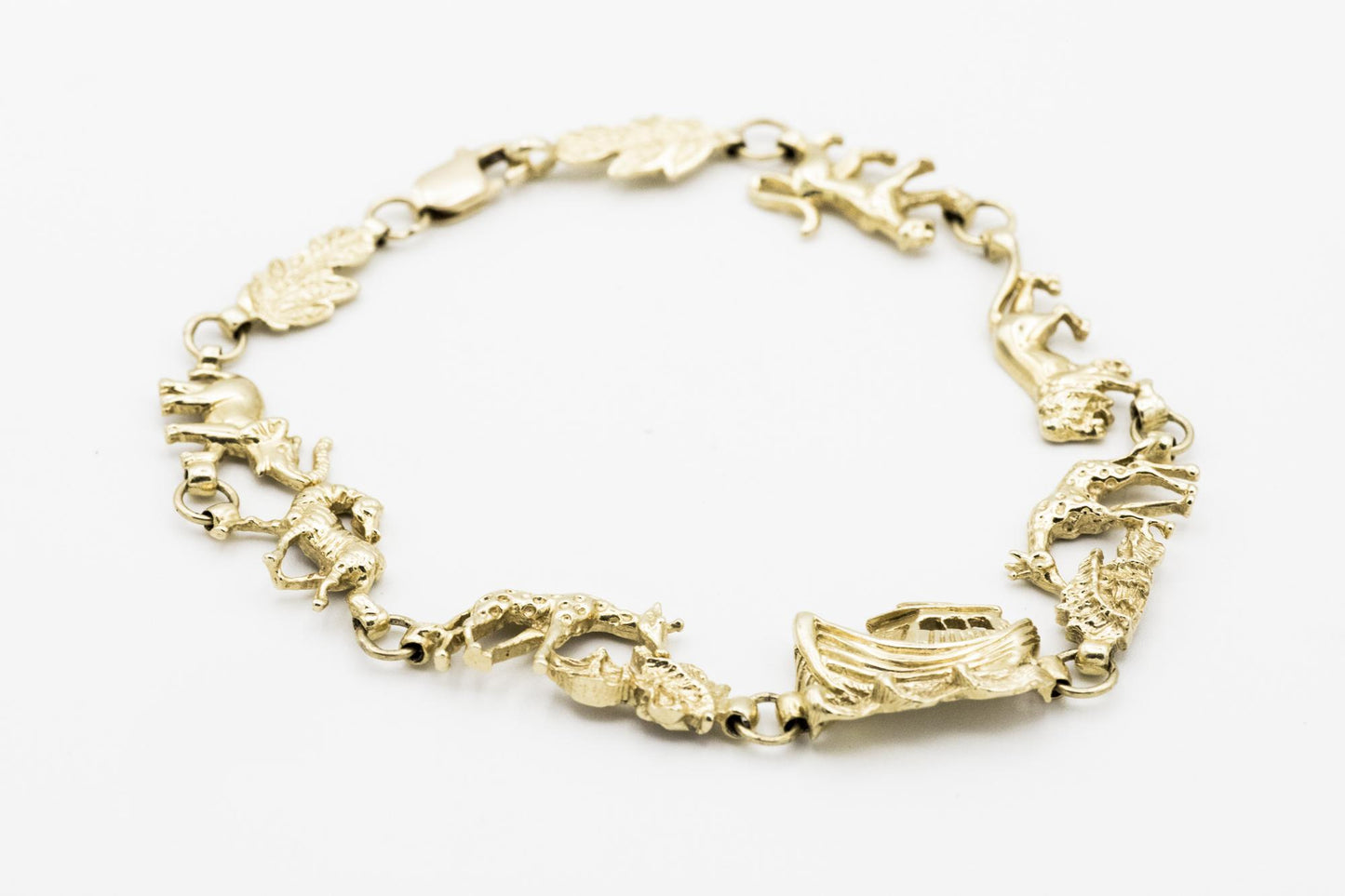 Vintage 14K Multi-link Noah's Ark Bracelet