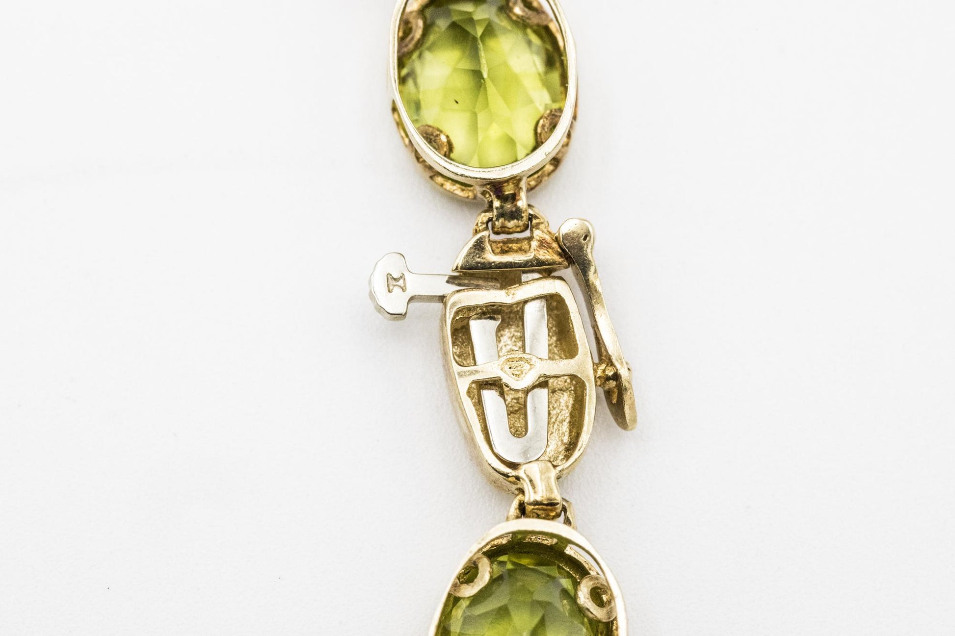 14K Gold Peridot Tennis Bracelet