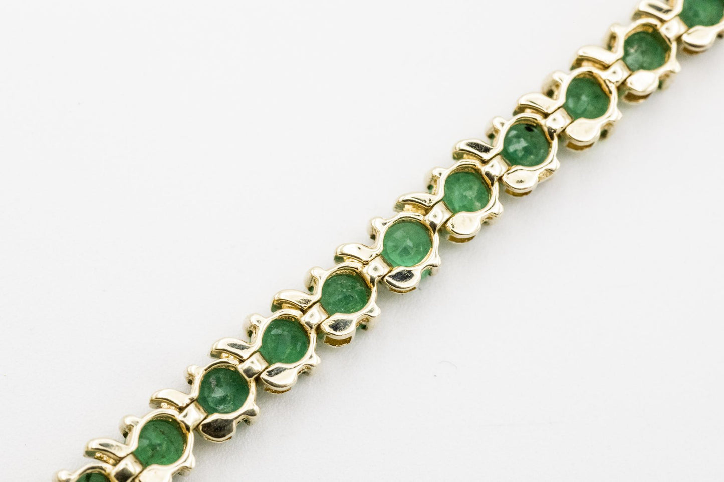 14K Emerald Tennis Bracelet