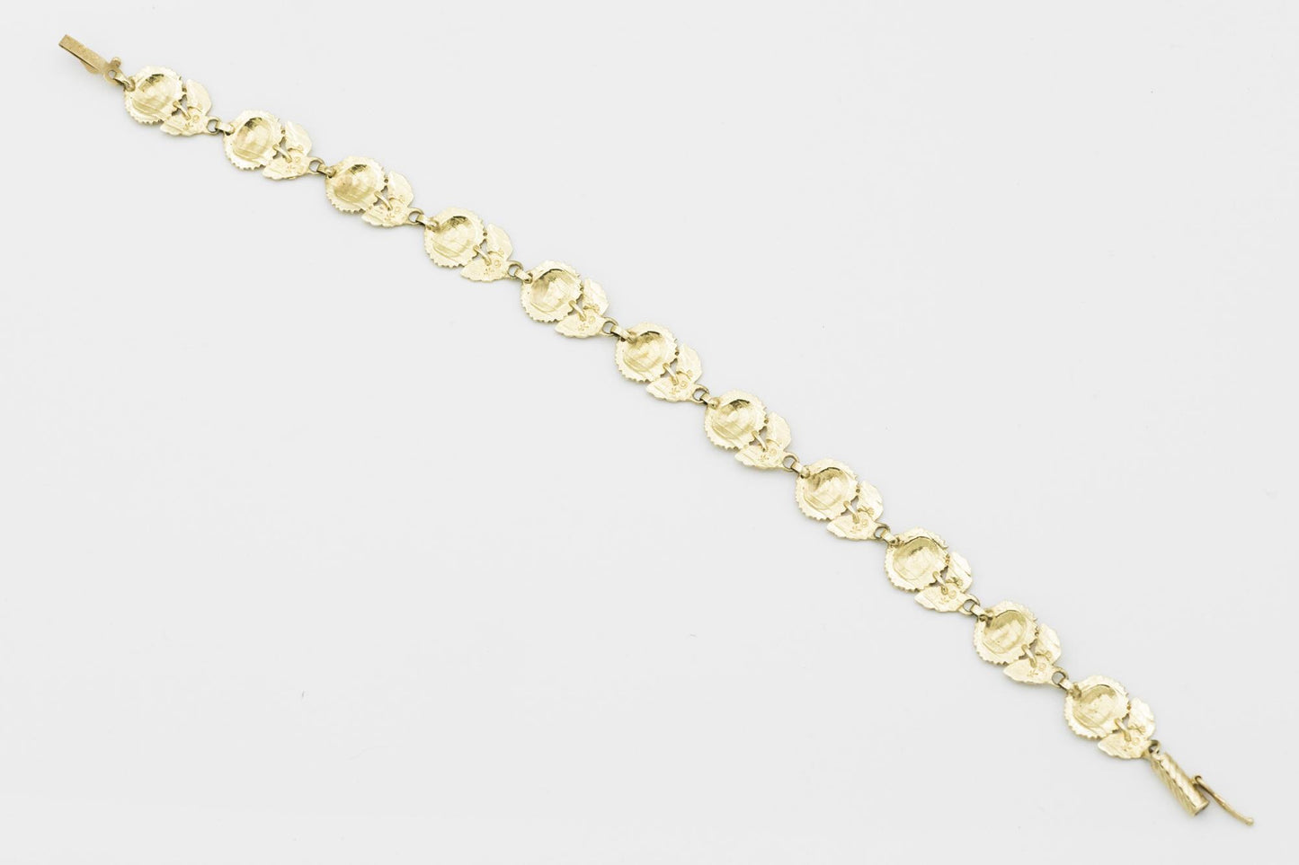 14K Yellow Gold Sunflower Bracelet